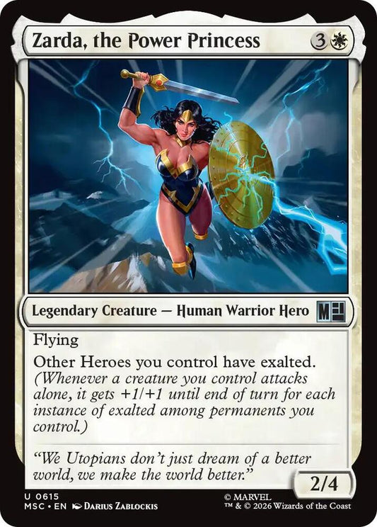 Zarda, the Power Princess (615) [Marvel Super Heroes Commander]