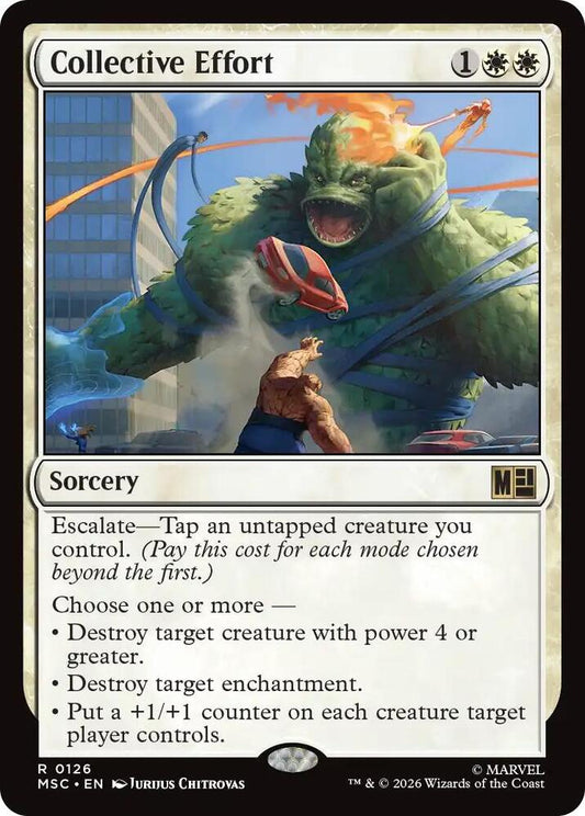 Collective Effort (Surge Foil) (126) [Marvel Super Heroes Commander]