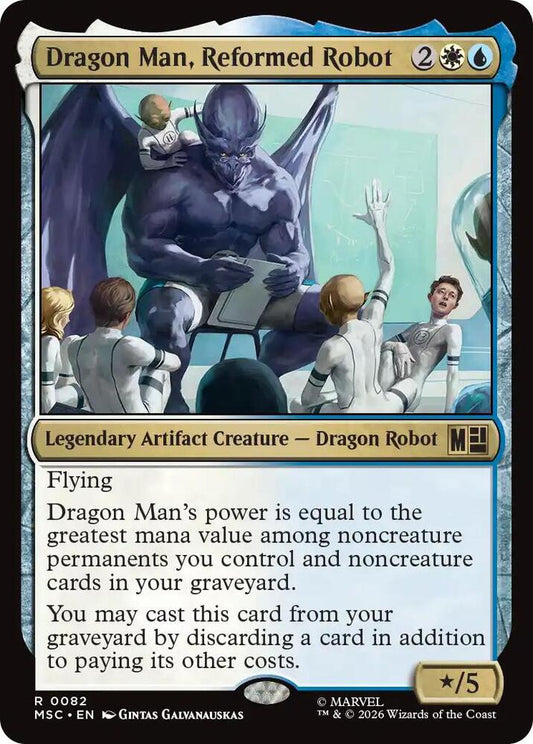 Dragon Man, Reformed Robot (Surge Foil) (82) [Marvel Super Heroes Commander]