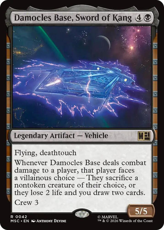 Damocles Base, Sword of Kang (Surge Foil) (42) [Marvel Super Heroes Commander]