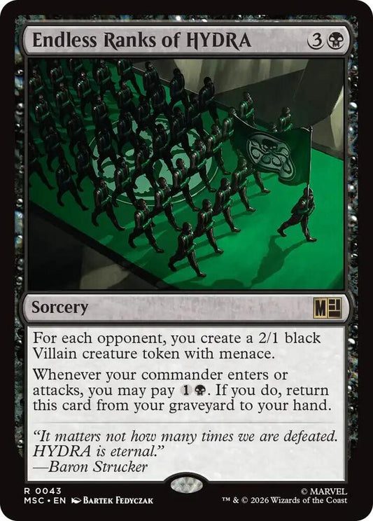 Endless Ranks of HYDRA (Surge Foil) (43) [Marvel Super Heroes Commander]