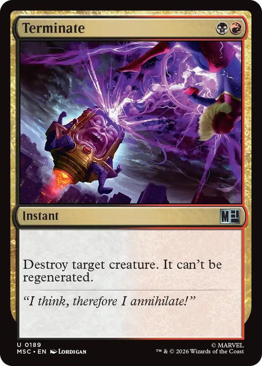 Terminate (Surge Foil) (189) [Marvel Super Heroes Commander]