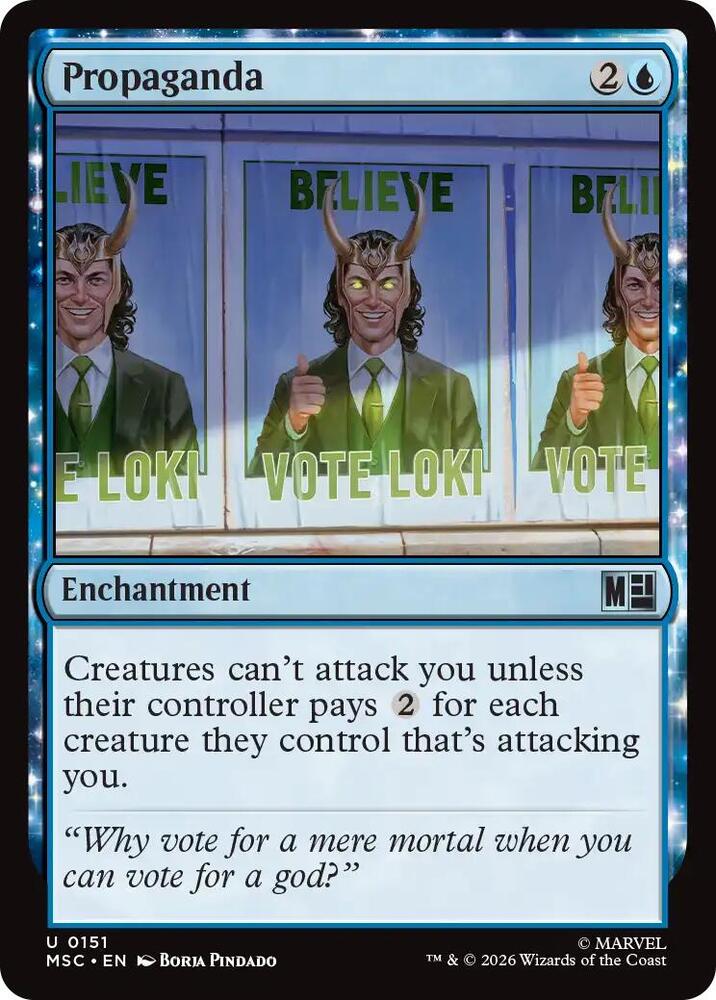 Propaganda (Surge Foil) (151) [Marvel Super Heroes Commander]