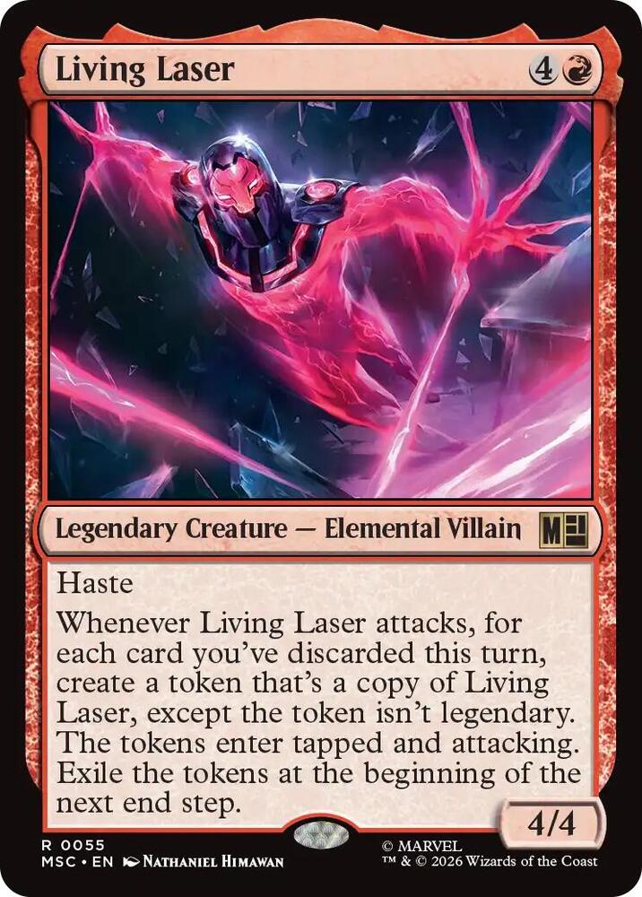 Living Laser (Surge Foil) (55) [Marvel Super Heroes Commander]