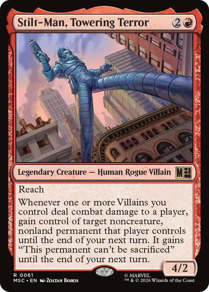 Stilt-Man, Towering Terror (Surge Foil) (61) [Marvel Super Heroes Commander]