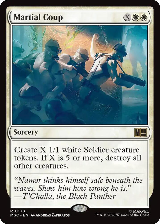 Martial Coup (Surge Foil) (138) [Marvel Super Heroes Commander]
