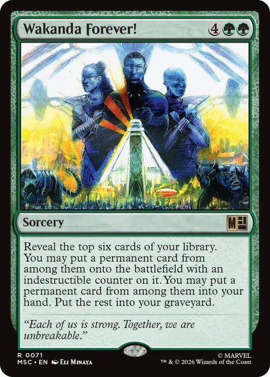 Wakanda Forever! (Surge Foil) (71) [Marvel Super Heroes Commander]