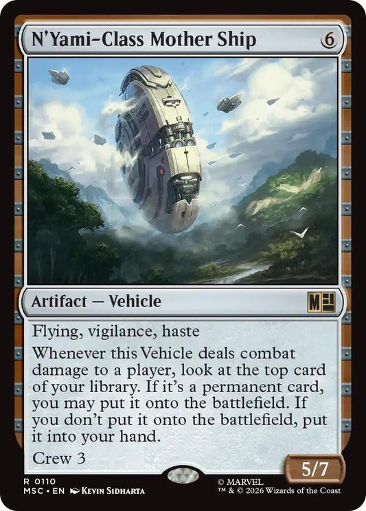 N'Yami-Class Mother Ship (Surge Foil) (110) [Marvel Super Heroes Commander]