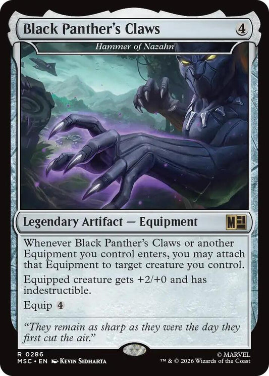 Black Panther's Claws - Hammer of Nazahn (Surge Foil) (286) [Marvel Super Heroes Commander]