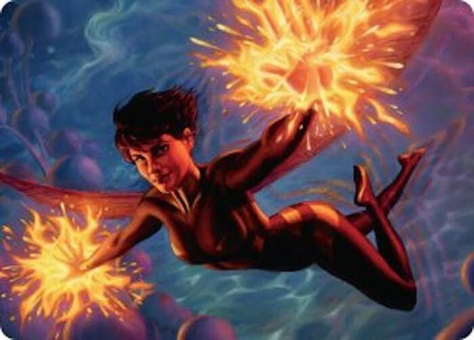 The Wasp, Winsome Avenger Art Card (32) [Marvel Super Heroes Art Series]