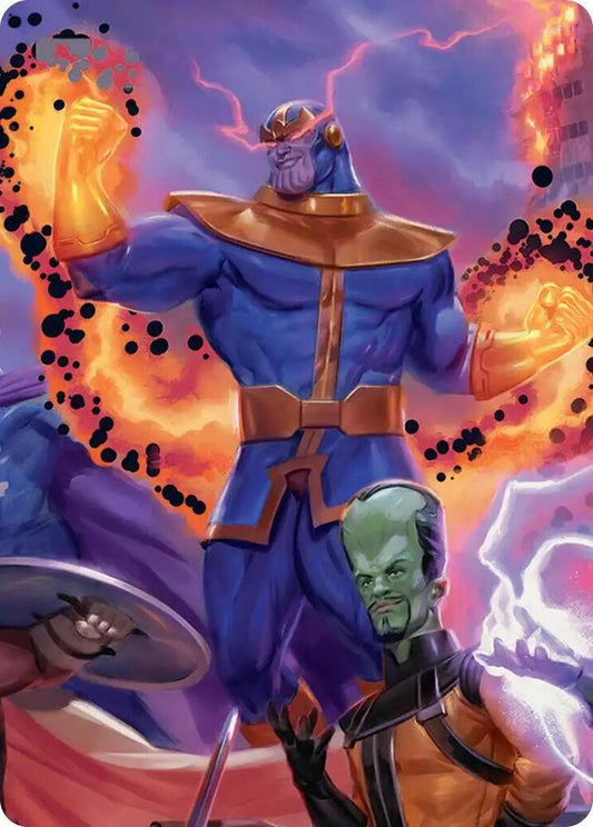 Thanos, Death's Consort Art Card (8) [Marvel Super Heroes Art Series]