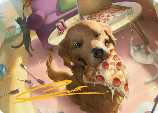 Lucky the Pizza Dog Art Card (Gold-Stamped Signature) (44) [Marvel Super Heroes Art Series]