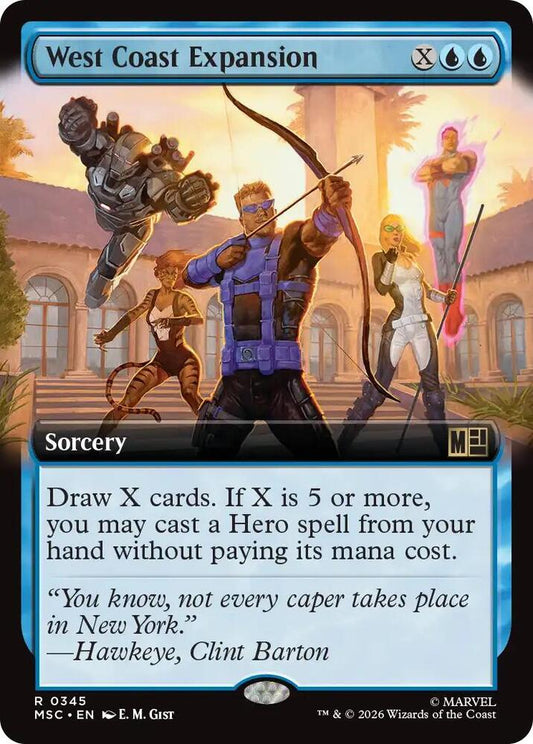 West Coast Expansion (Extended Art) (345) [Marvel Super Heroes Commander]