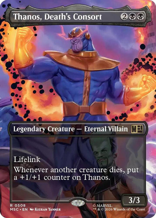 Thanos, Death's Consort (Borderless) (508) [Marvel Super Heroes Commander]