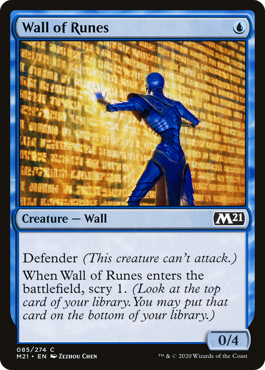 Wall of Runes (M21-085) - Core Set 2021