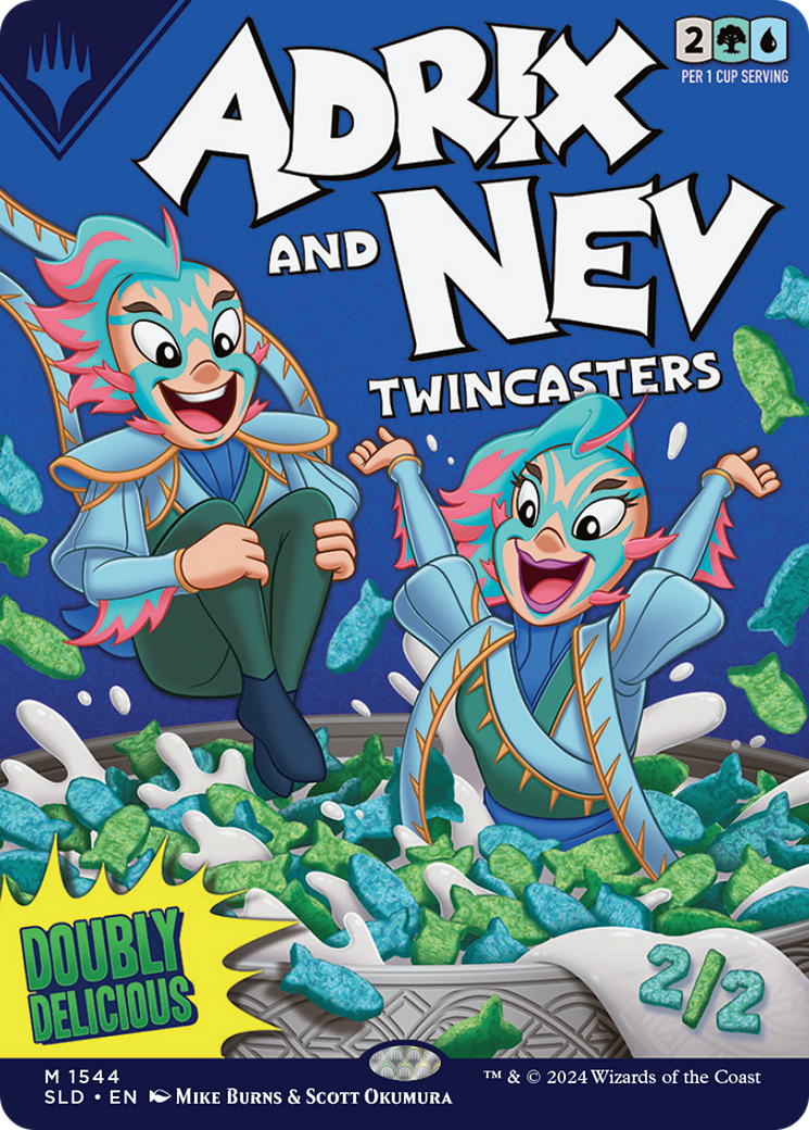 Adrix and Nev, Twincasters // Adrix and Nev, Twincasters (SLD-1544) - Secret Lair Drop (Borderless)