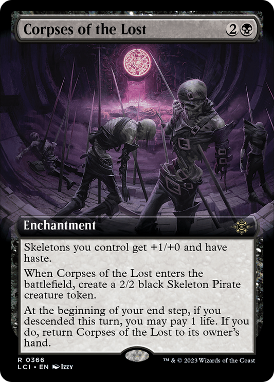 Corpses of the Lost (LCI-366) - The Lost Caverns of Ixalan: (Extended Art)