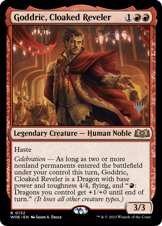 Goddric, Cloaked Reveler (PPWOE-132) - Wilds of Eldraine Promos Foil