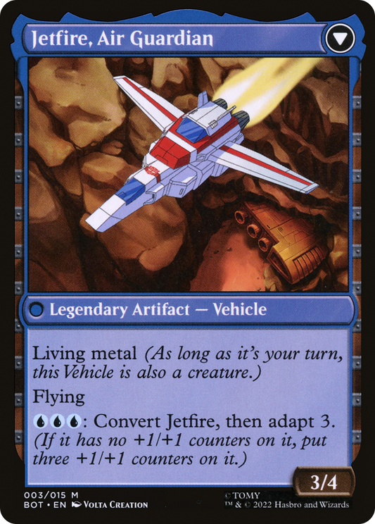 Jetfire, Ingenious Scientist // Jetfire, Air Guardian (BOT-003) - Transformers: (convertdfc) Foil