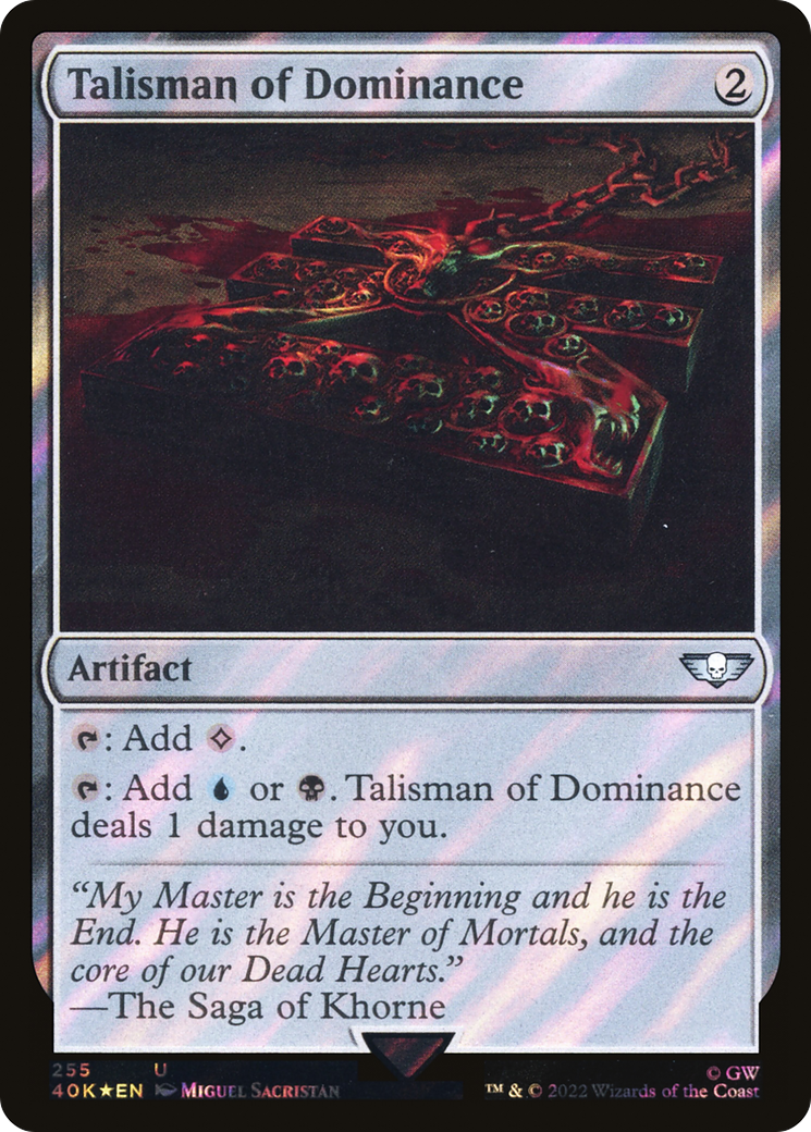 Talisman of Dominance (255) (Surge Foil) [Universes Beyond: Warhammer 40,000]