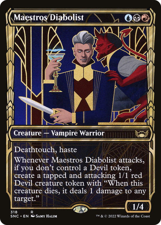 Maestros Diabolist (SNC-318) - Streets of New Capenna: (Showcase) Foil