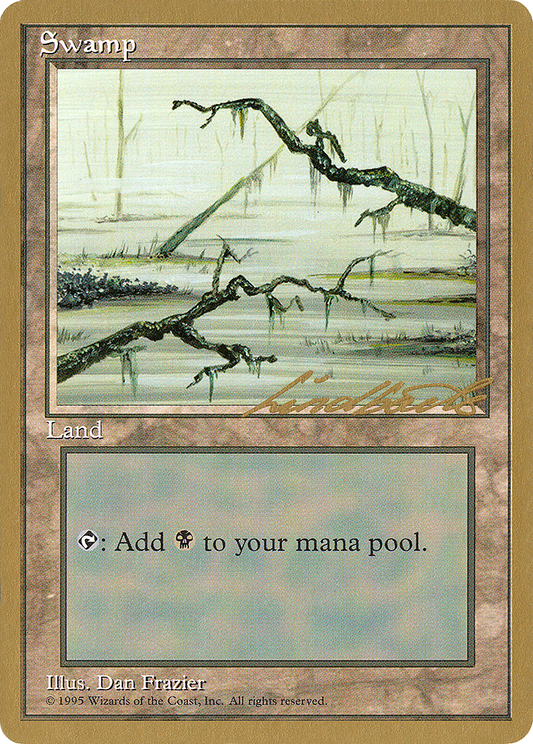 Swamp (ll370) (Leon Lindback) [Pro Tour Collector Set]