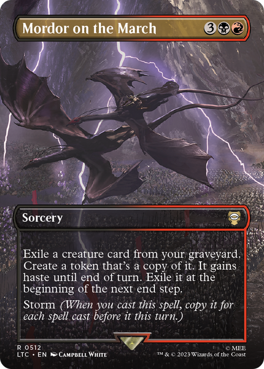 Mordor on the March (LTC-512) - Tales of Middle-earth Commander (Borderless) Foil