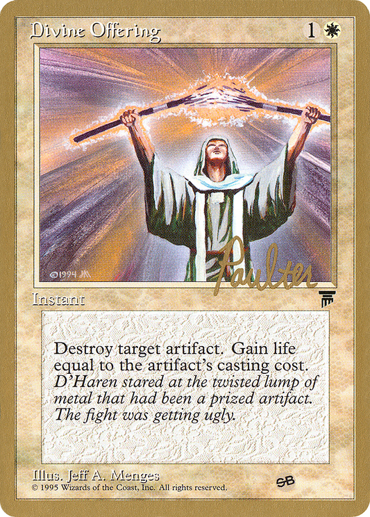 Divine Offering (Preston Poulter) (SB) [Pro Tour Collector Set]