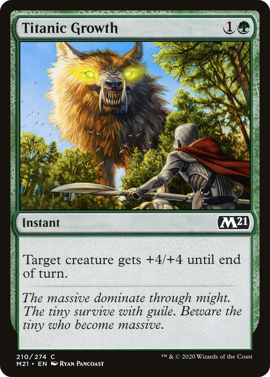 Titanic Growth (M21-210) - Core Set 2021 Foil