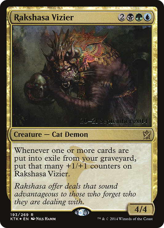 Rakshasa Vizier  [Khans of Tarkir Prerelease Promos]