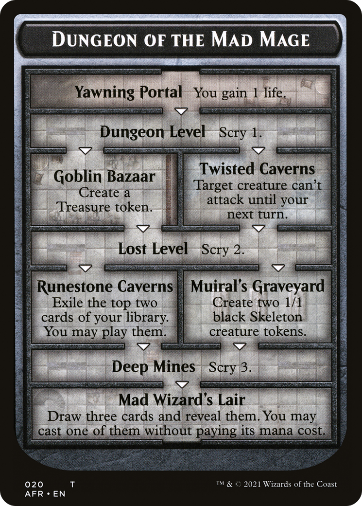 Dungeon of the Mad Mage (OVER-020) - Adventures in the Forgotten Realms Tokens Foil