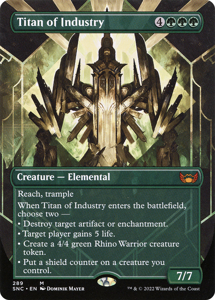 Titan of Industry (SNC-289) - Streets of New Capenna (Borderless) Foil