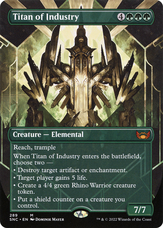 Titan of Industry (SNC-289) - Streets of New Capenna (Borderless) Foil