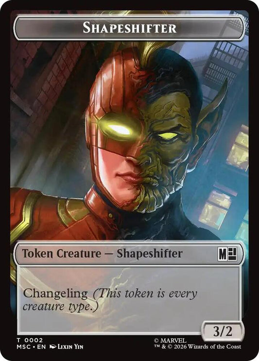 Shapeshifter (0002) // Villain (0009) Double-Sided Token (2 // 9) [Marvel Super Heroes Commander]