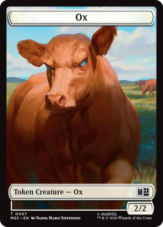 Ox (0007) // Construct (0014) Double-Sided Token (7 // 14) [Marvel Super Heroes Commander]