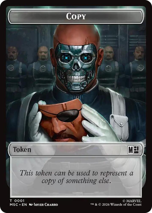 Copy (0001) // Wall (0003) Double-Sided Token (1 // 3) [Marvel Super Heroes Commander]