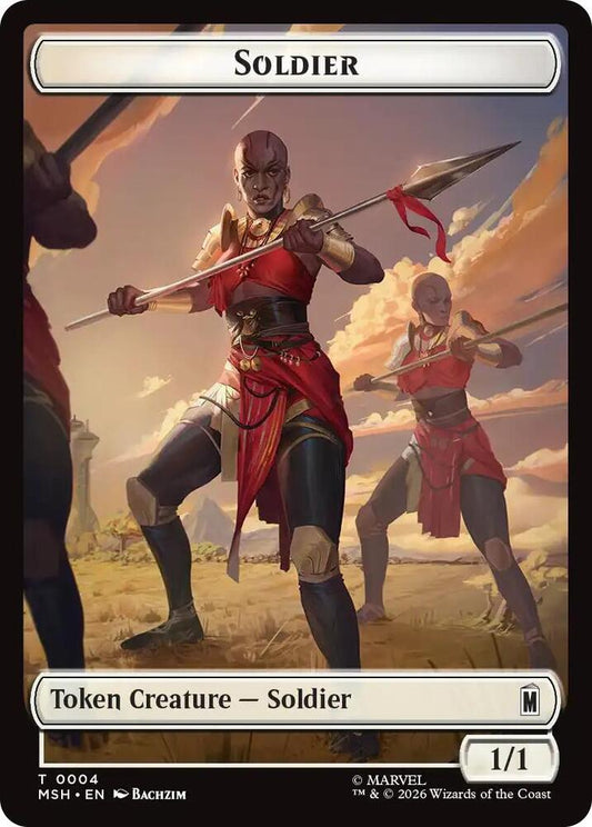 Soldier // Clue Double-Sided Token (4 // 17) [Marvel Super Heroes]