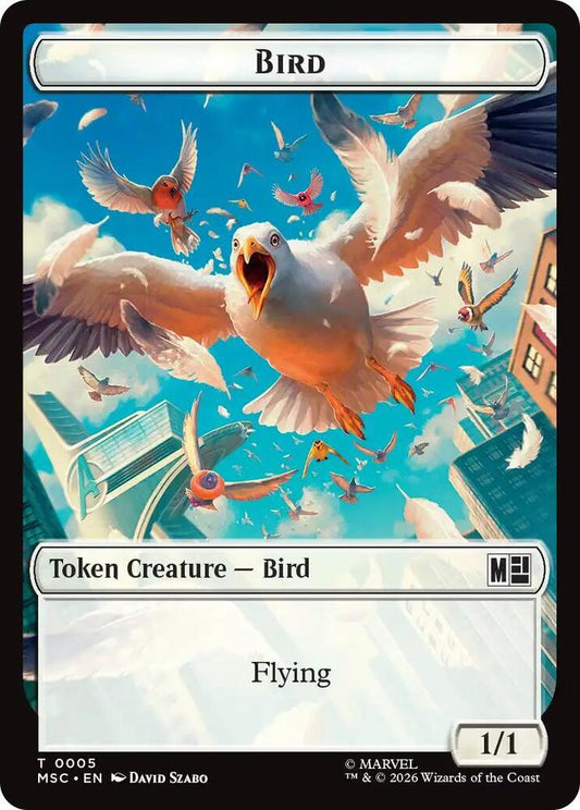 Bird // Rhino Double-Sided Token (5 // 13) [Marvel Super Heroes Commander]