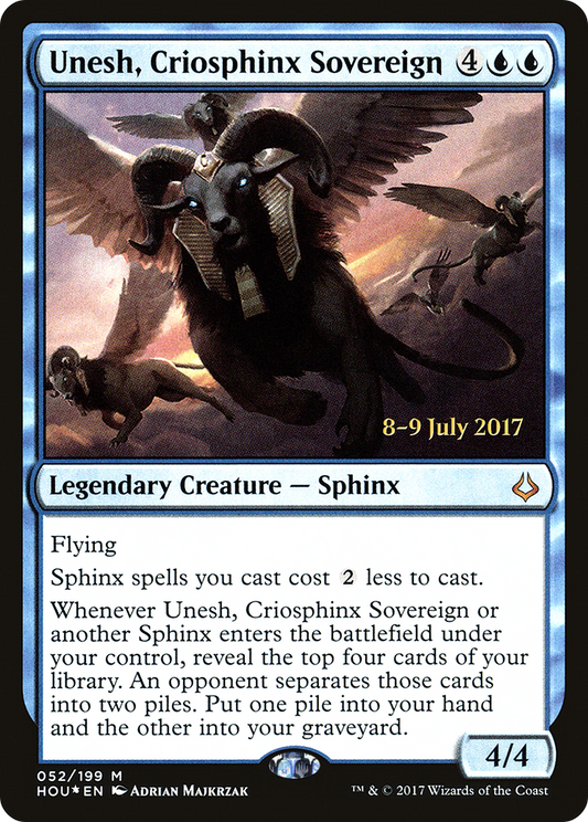 Unesh, Criosphinx Sovereign  [Hour of Devastation Prerelease Promos]