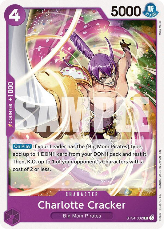 Charlotte Cracker (ST34-002) [Starter Deck 34: PURPLE Charlotte Katakuri]