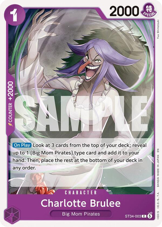 Charlotte Brulee (ST34-003) [Starter Deck 34: PURPLE Charlotte Katakuri]