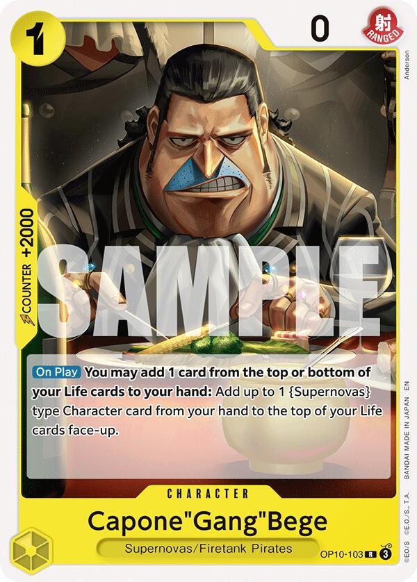 Capone"Gang"Bege (OP10-103) [Starter Deck 36: YELLOW Eustass”Captain”Kid]