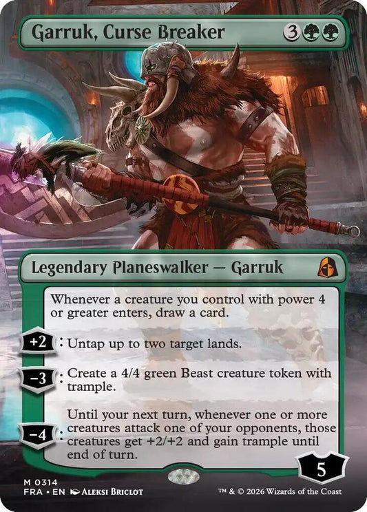 Garruk, Curse Breaker (Borderless) (314) [Reality Fracture]