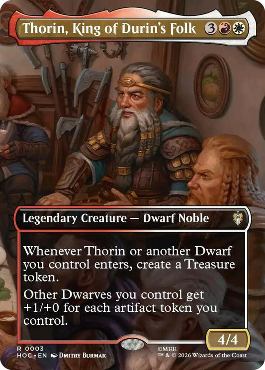 Thorin, King of Durin's Folk (Borderless) (3) [The Hobbit: Eternal-Legal]
