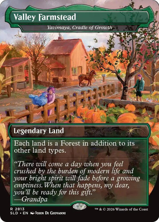 Valley Farmstead - Yavimaya, Cradle of Growth (2813) [Secret Lair Drop]