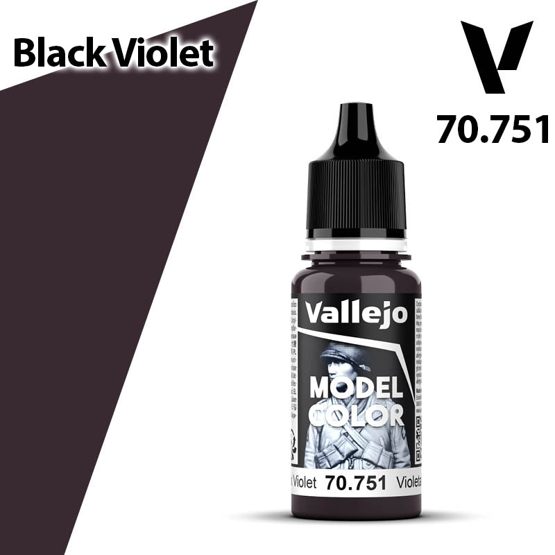 Vallejo Model Color - Black Violet - Val70751 (054)