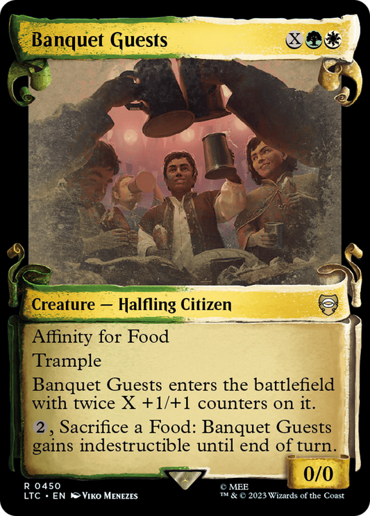 Banquet Guests (LTC-450) - Tales of Middle-earth Commander: (Showcase) Foil