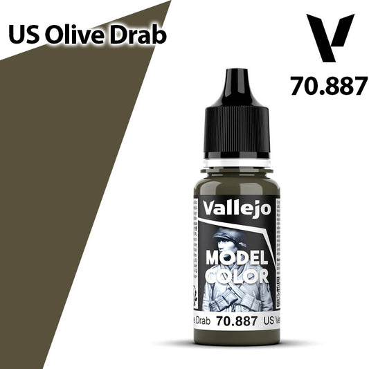 Vallejo Model Color - US Olive Drab - Val70887 (122)