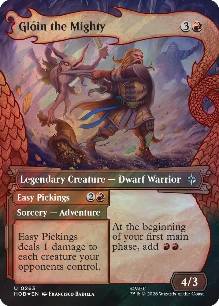 Gloin the Mighty (Showcase) (Surge Foil) (263) [The Hobbit]