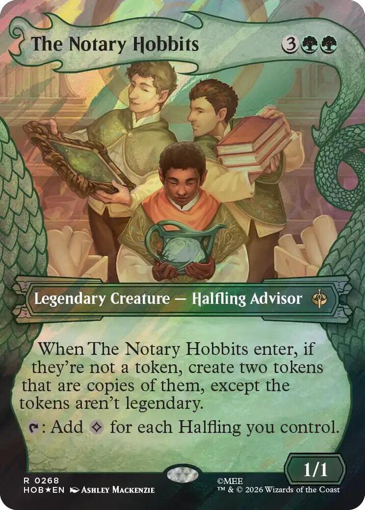 The Notary Hobbits (Showcase) (Surge Foil) (268) [The Hobbit]